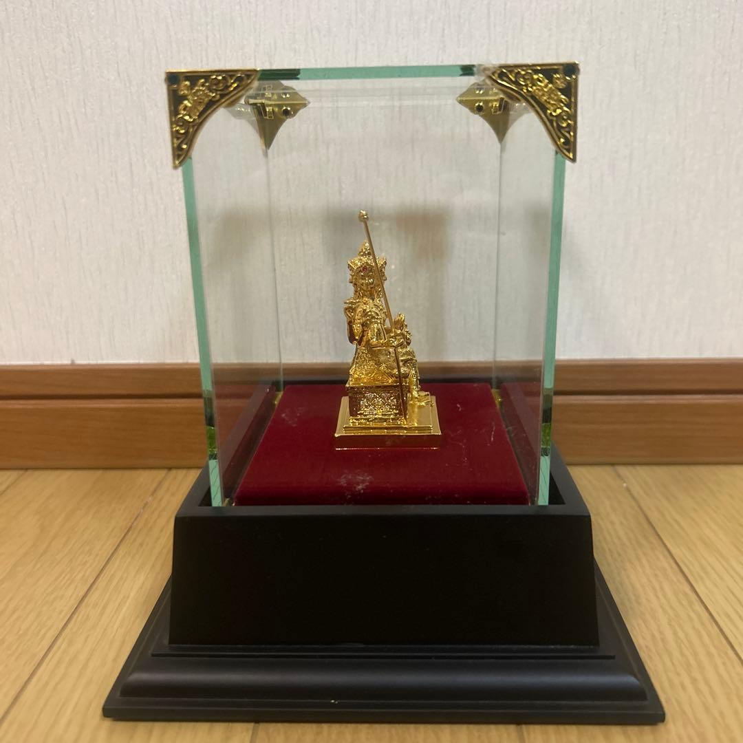 【本物】タイ寺院入手 プラフマー神像 金色｜金運・商売繁盛｜ケース付