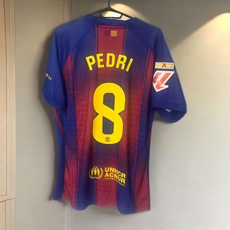 Ed Sheeran 2026 バルセロナ 8番 半袖シャツ ペドリ PEDRI