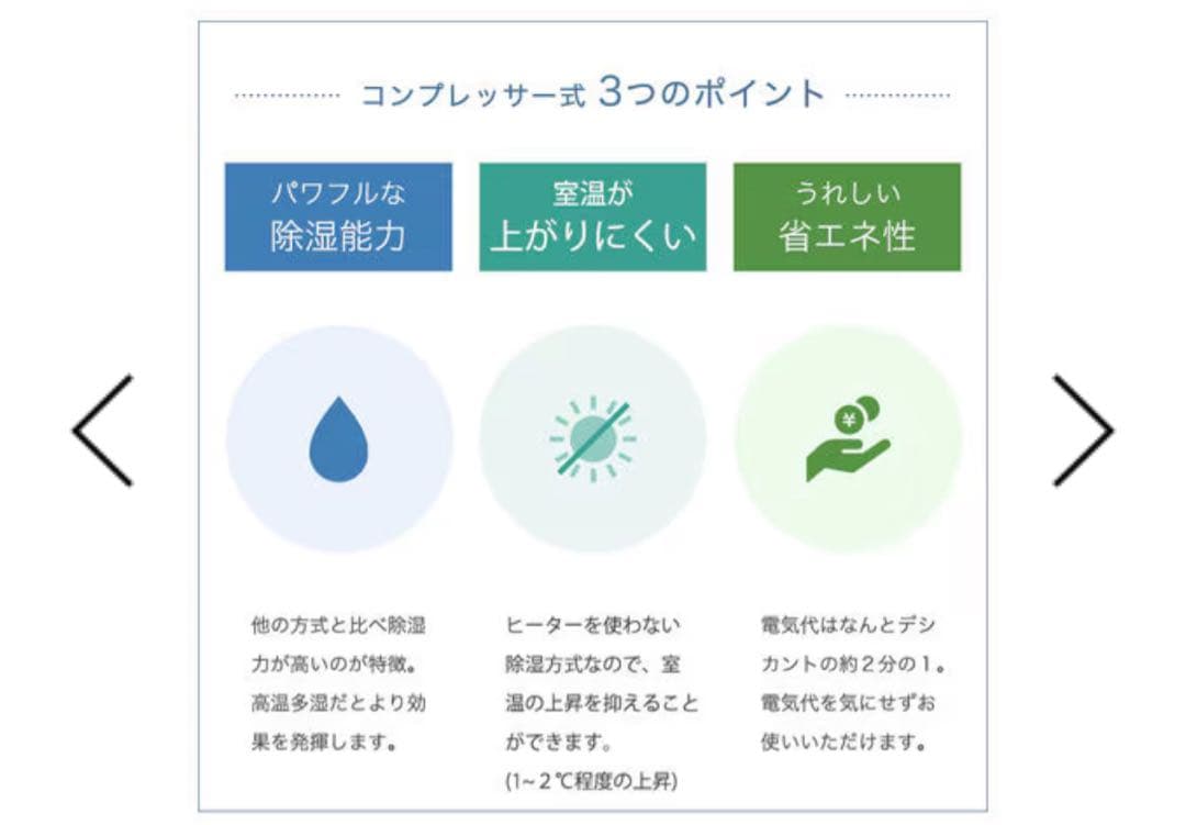 コンプレッサー式除湿機 衣類乾燥モード搭載