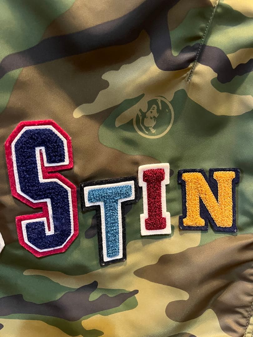 超名作HYSTERIC GLAMOUR高級AUSTINロゴ迷彩柄MA-1 S美品