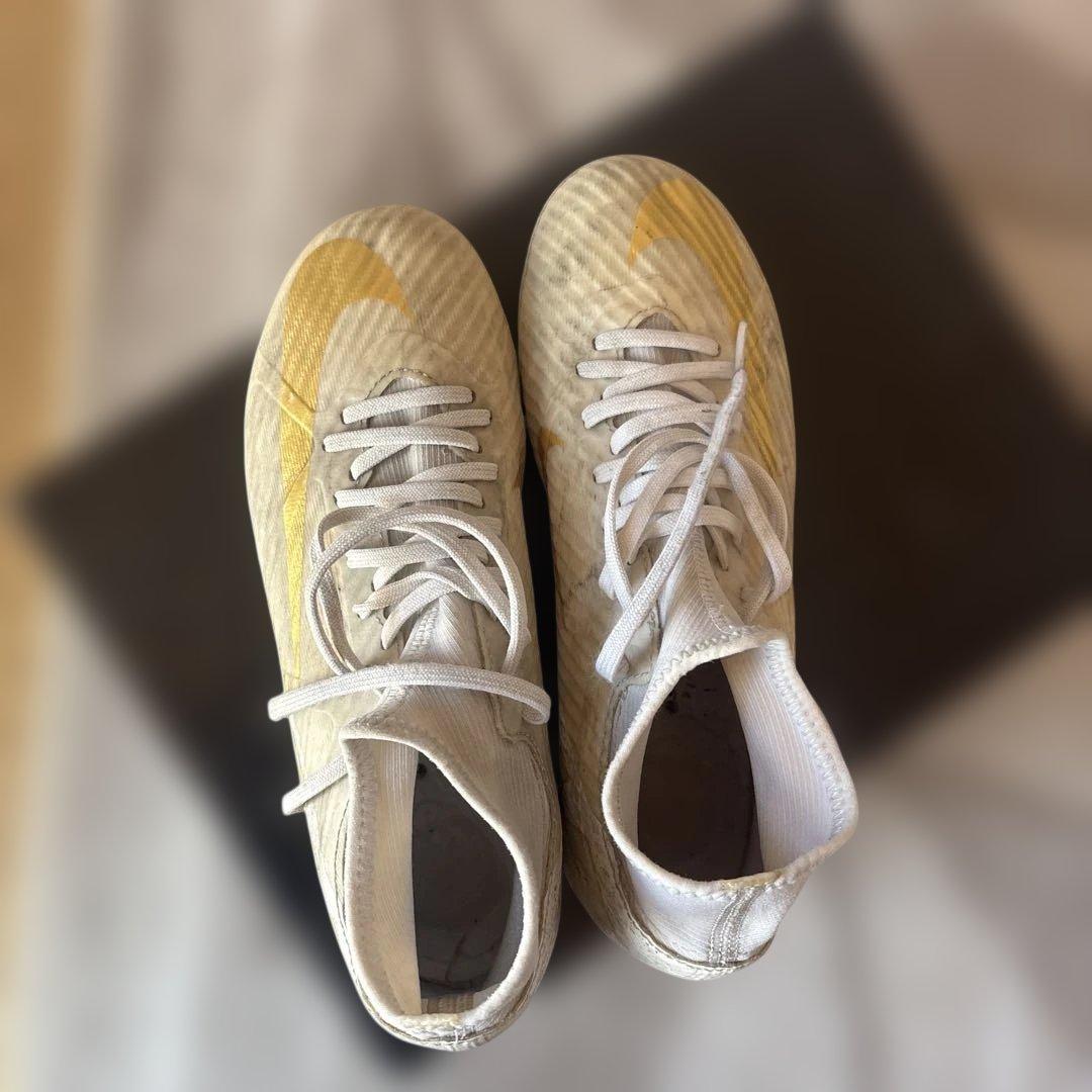 Nike Mercurial サッカーシューズ ホワイト/ゴールド