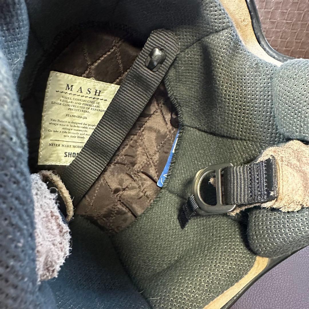 SHOEI MASH-X マットアイボリー ビンテージ Ꮇサイズ