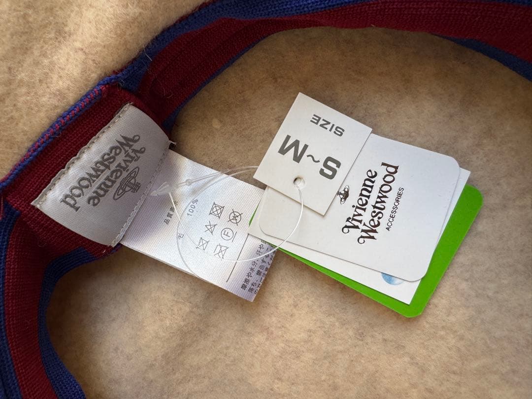 ヴィヴィアンウエストウッド　ウール ベージュ　ベレー帽　オーブ