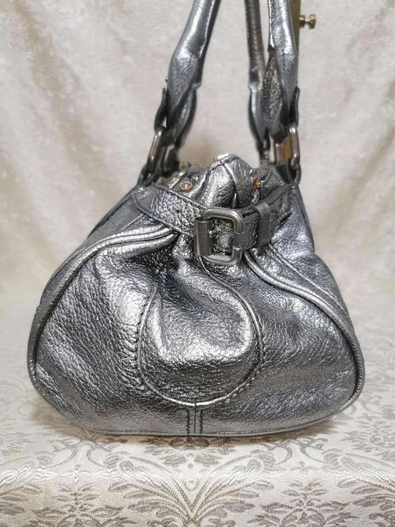 Chloe クロエ　パディントン　レザー　メタリック　　ショルダー　ハンドバッグ