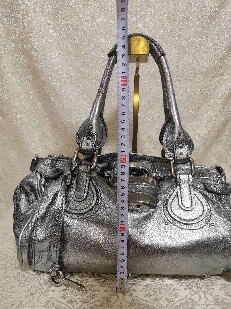 Chloe クロエ　パディントン　レザー　メタリック　　ショルダー　ハンドバッグ