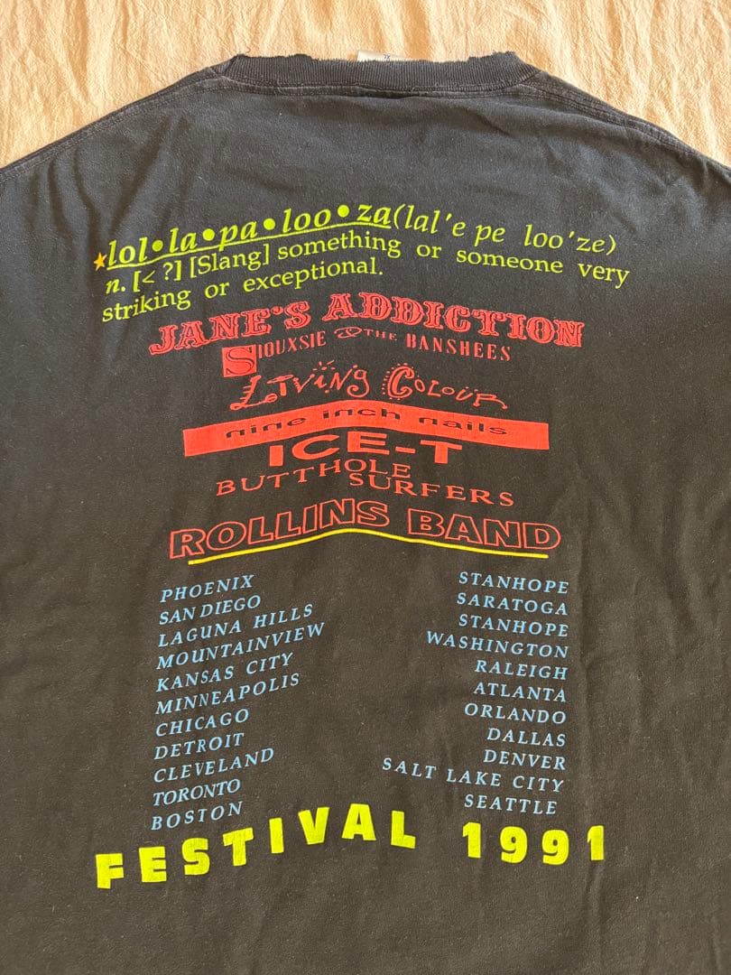 ロラパルーザ 1991 Tシャツ サイズXL Lollapalooza