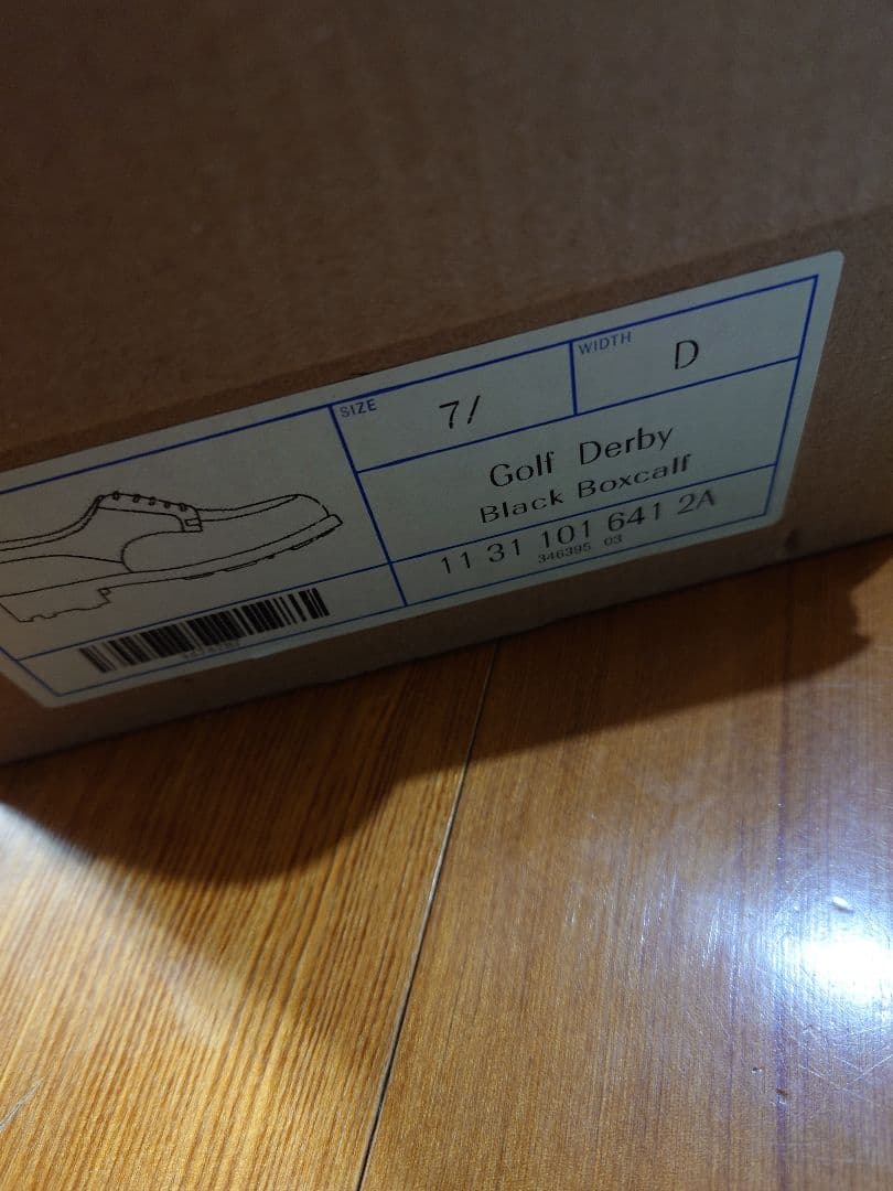 美品　J.M. WESTON DERBY GOLF ブラック 7 D