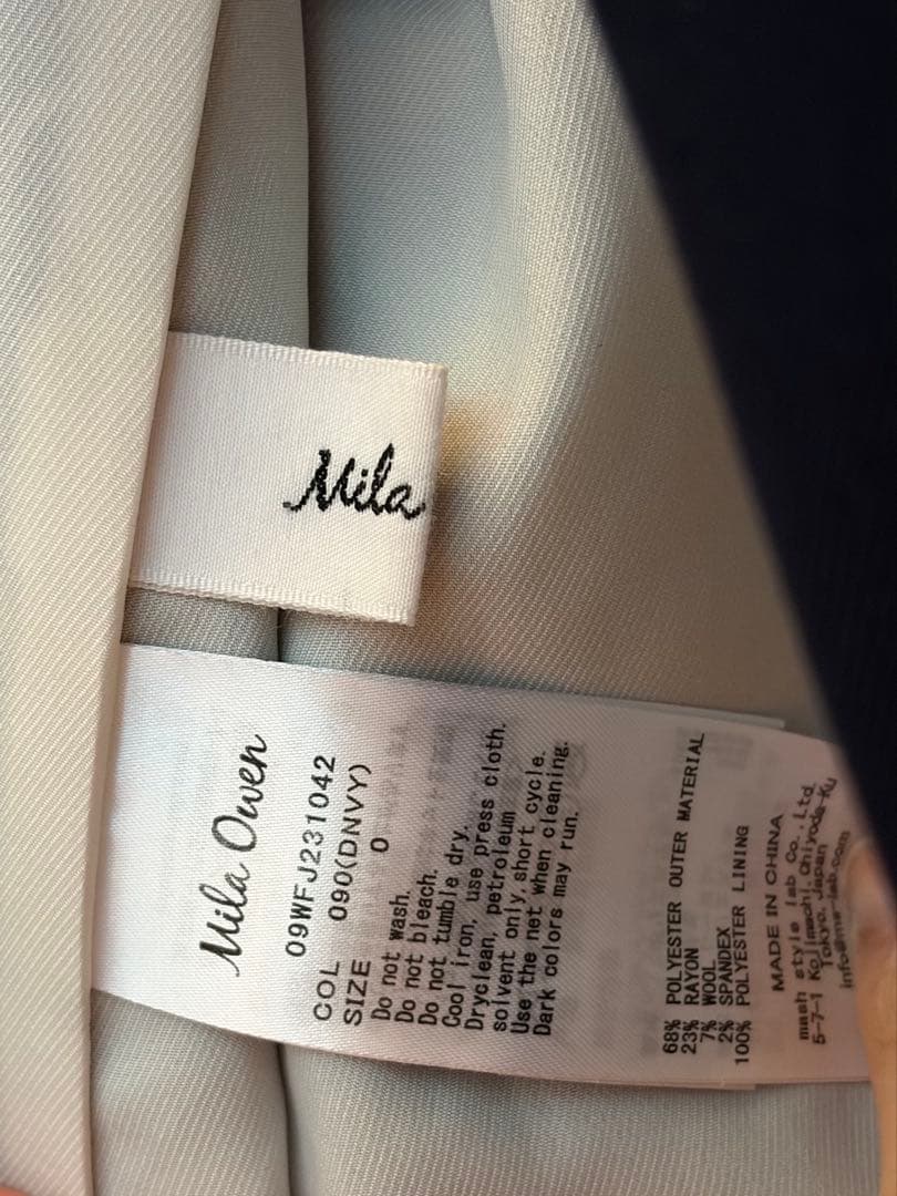 ⭐︎MilaOwen⭐︎ミラオーウェン　テーラード　金釦ダブルブレザージャケット　紺