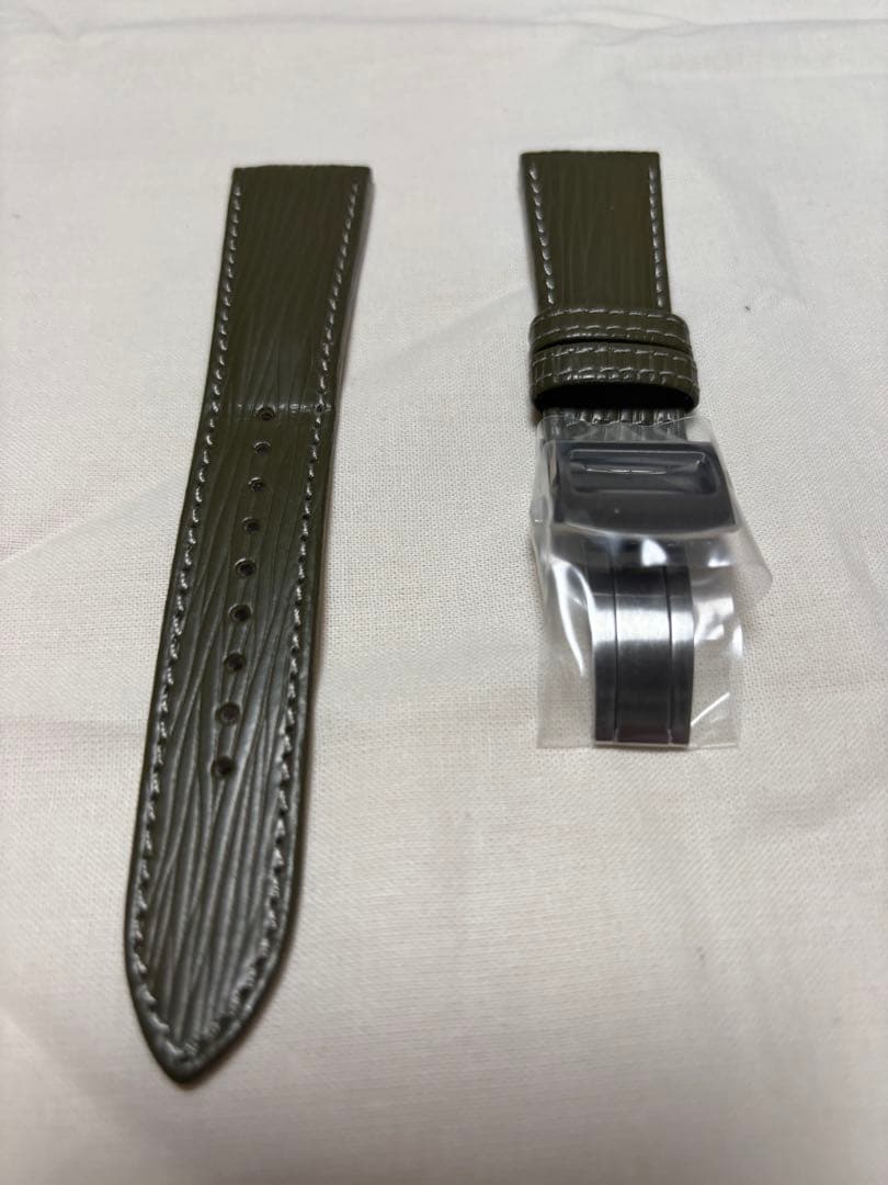 新品　グランドセイコー　純製ストラップバックル付き　オリーブグリーン　22mm
