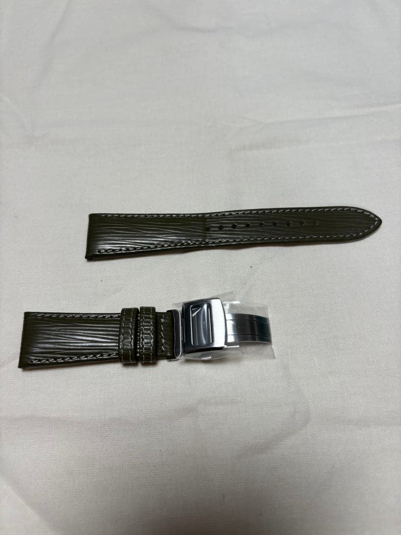 新品　グランドセイコー　純製ストラップバックル付き　オリーブグリーン　22mm