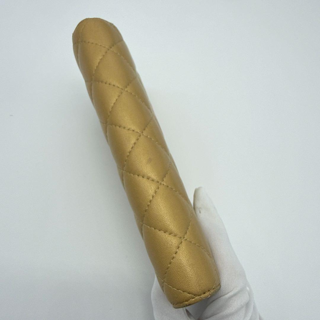 CHANEL シャネル カラーストーン 長財布 ゴールド