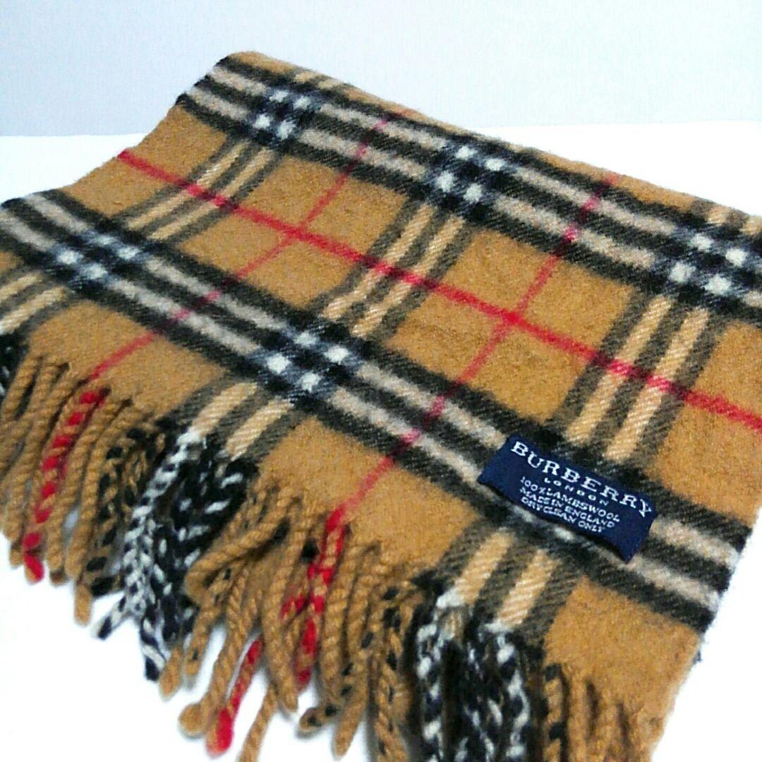 高級高品質 BURBERRY LONDON バーバリー ノバチェック マフラー