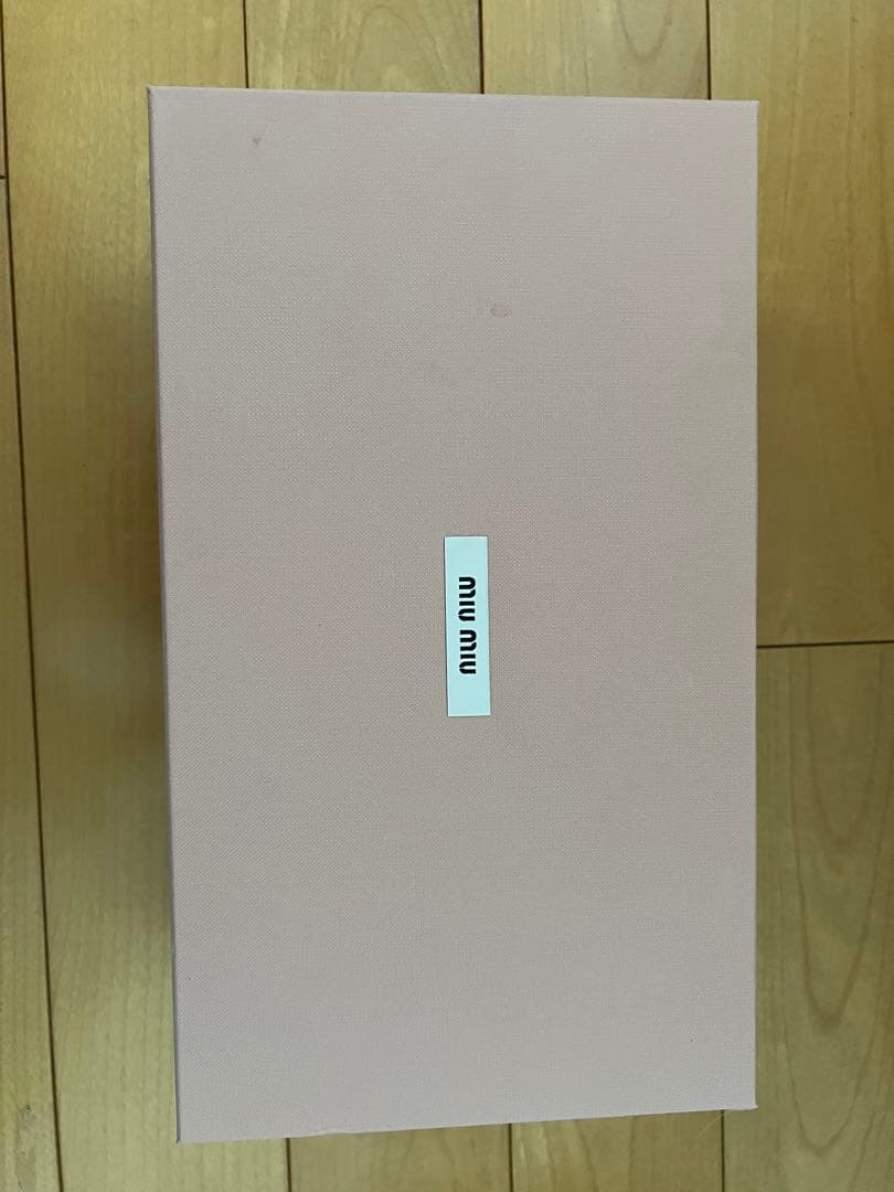 miu miu 黒 フラットシューズ ベルベット