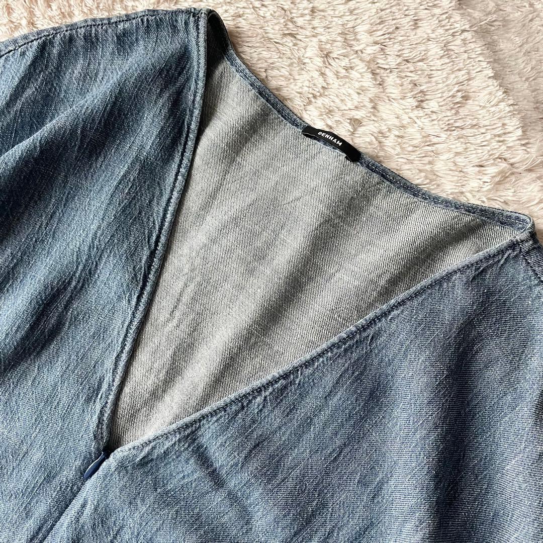 デンハム 美品 DENHAM BEND JUMPSUIT サロペット M ブルー