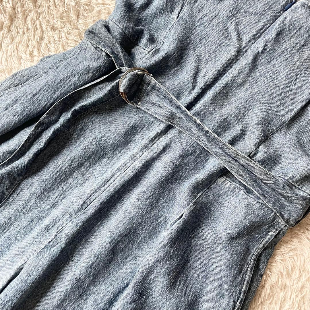 デンハム 美品 DENHAM BEND JUMPSUIT サロペット M ブルー