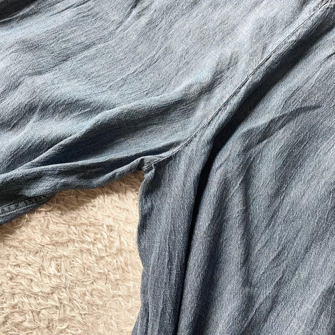 デンハム 美品 DENHAM BEND JUMPSUIT サロペット M ブルー