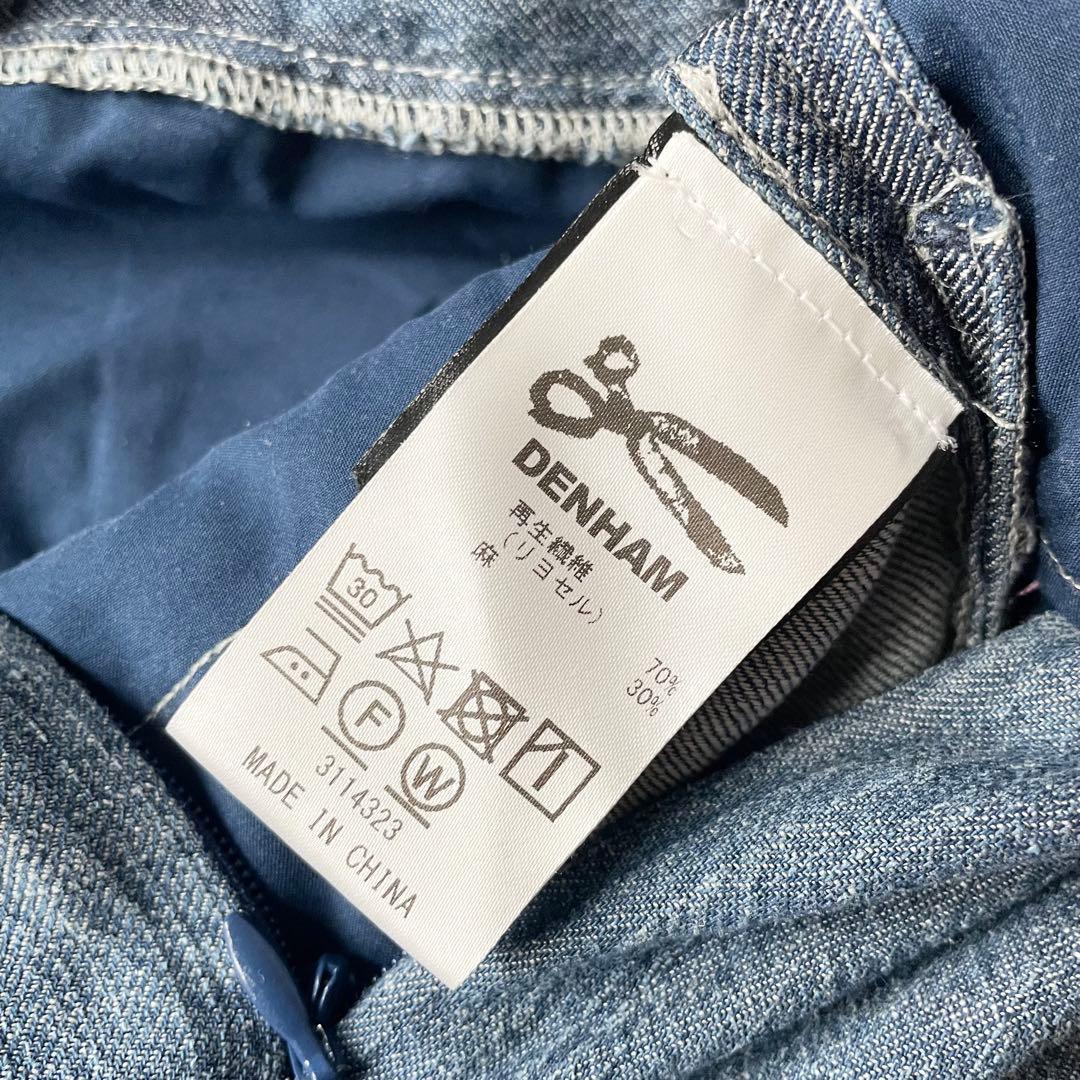 デンハム 美品 DENHAM BEND JUMPSUIT サロペット M ブルー