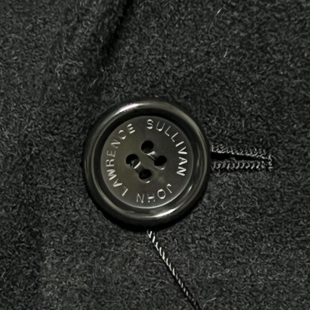 【札付き未使用極美品】ジョンローレンスサリバン　チェスターコート　カシミヤ　黒