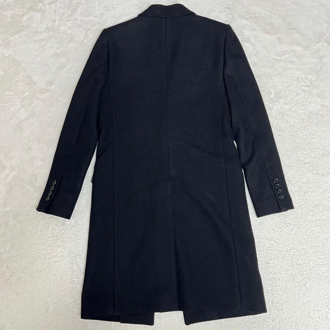 【札付き未使用極美品】ジョンローレンスサリバン　チェスターコート　カシミヤ　黒