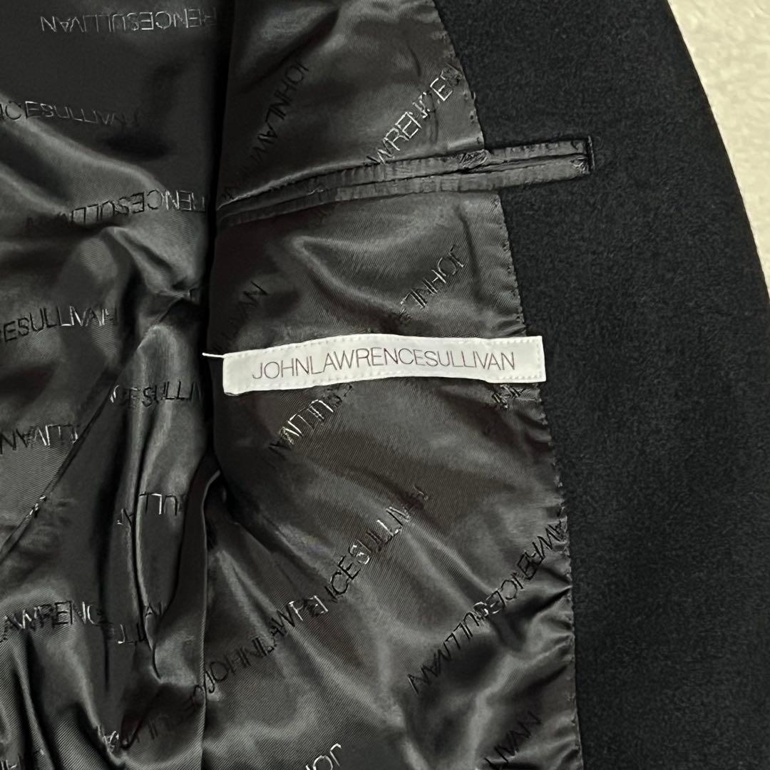 【札付き未使用極美品】ジョンローレンスサリバン　チェスターコート　カシミヤ　黒