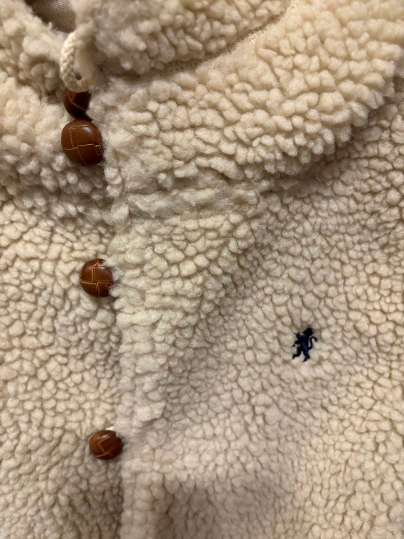 K*K様 Gymplehx フード付きボアベスト ホワイト