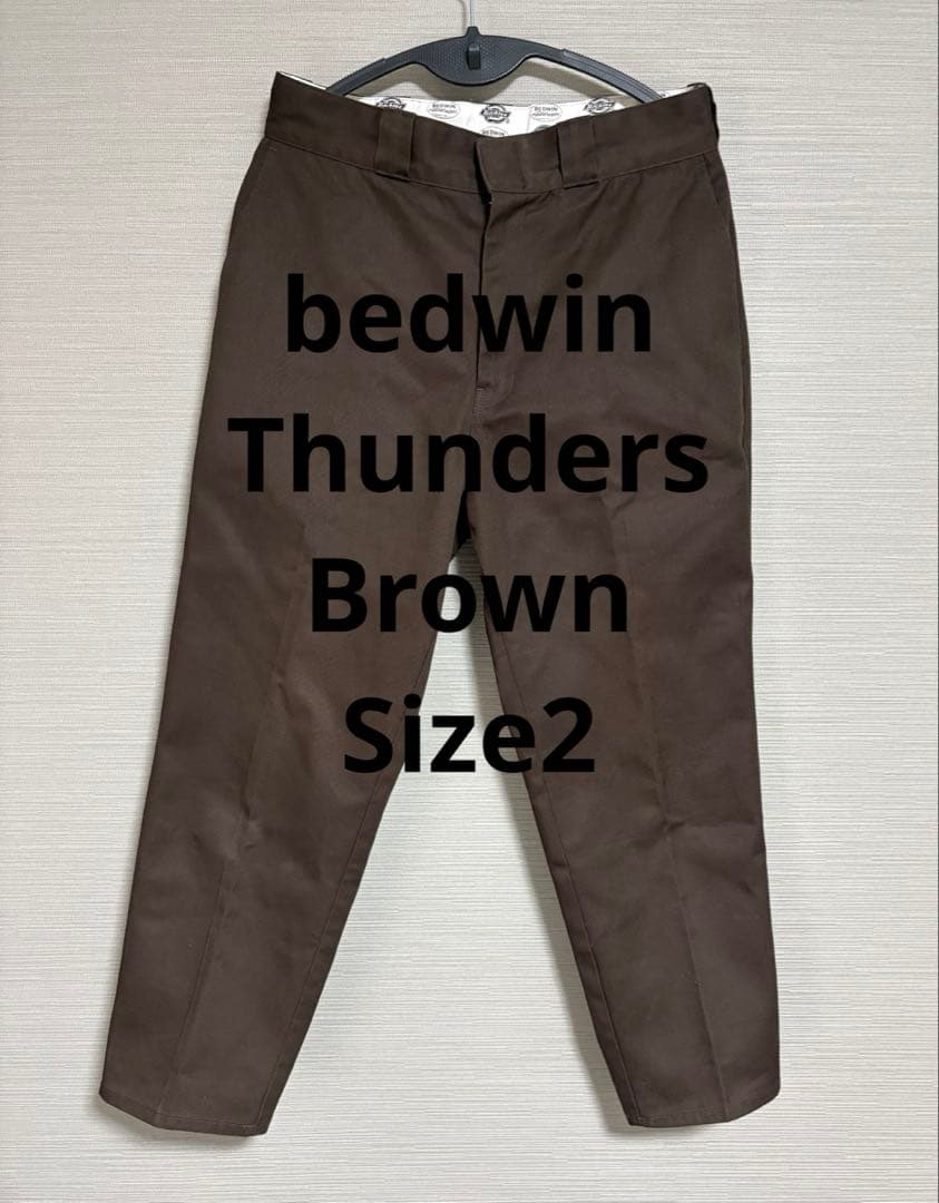 希少カラー！bedwin×dickeys thundersダークブラウン野村訓市