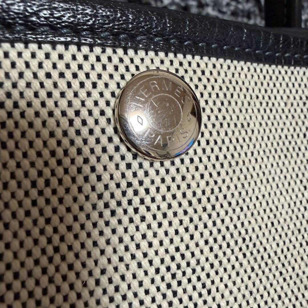 HERMES ガーデンパーティ36 PM トワルアッシュ ショルダーバッグ