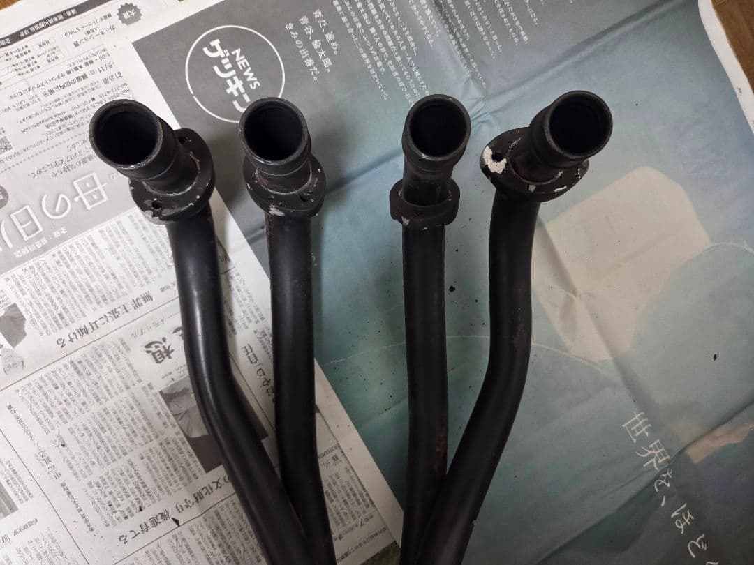 CB400F用　当時物モリワキ初期手曲げマフラー　ヨンフォア　貴重品