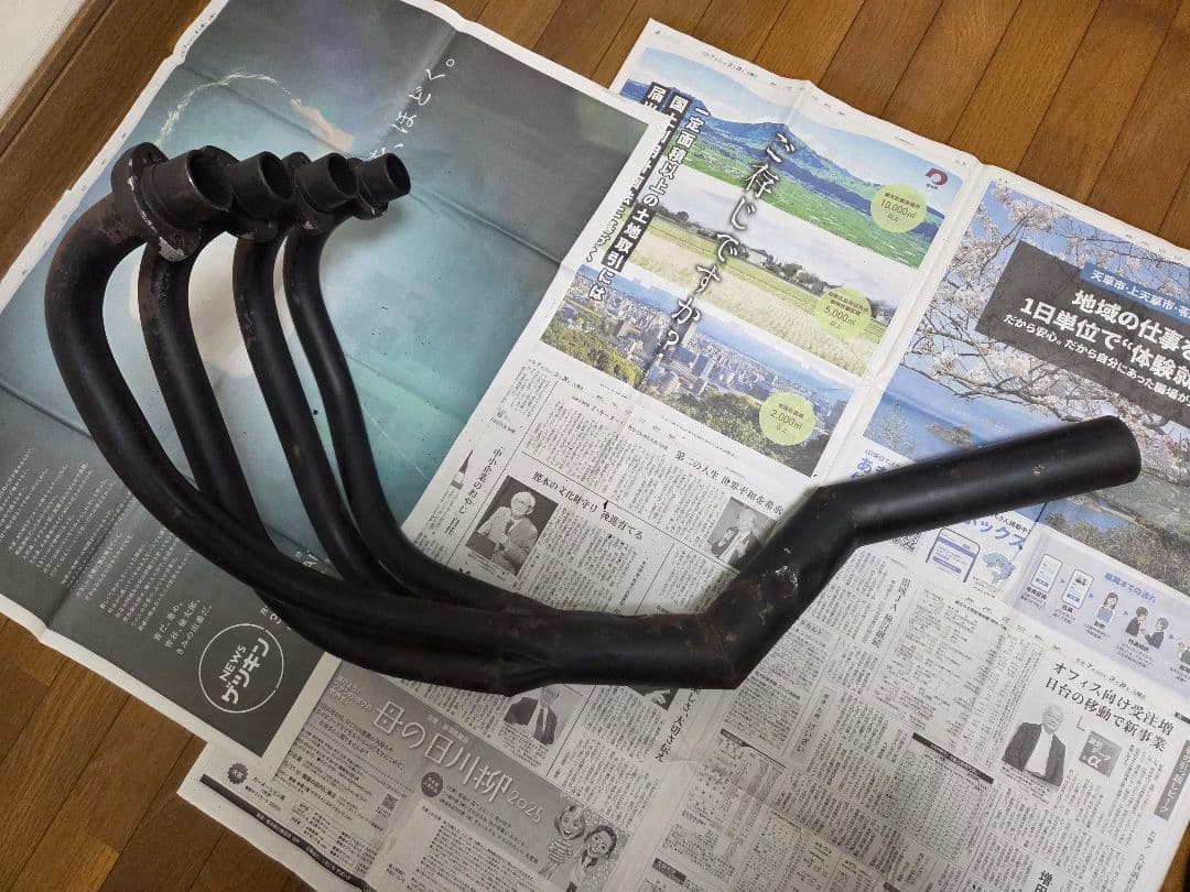 CB400F用　当時物モリワキ初期手曲げマフラー　ヨンフォア　貴重品