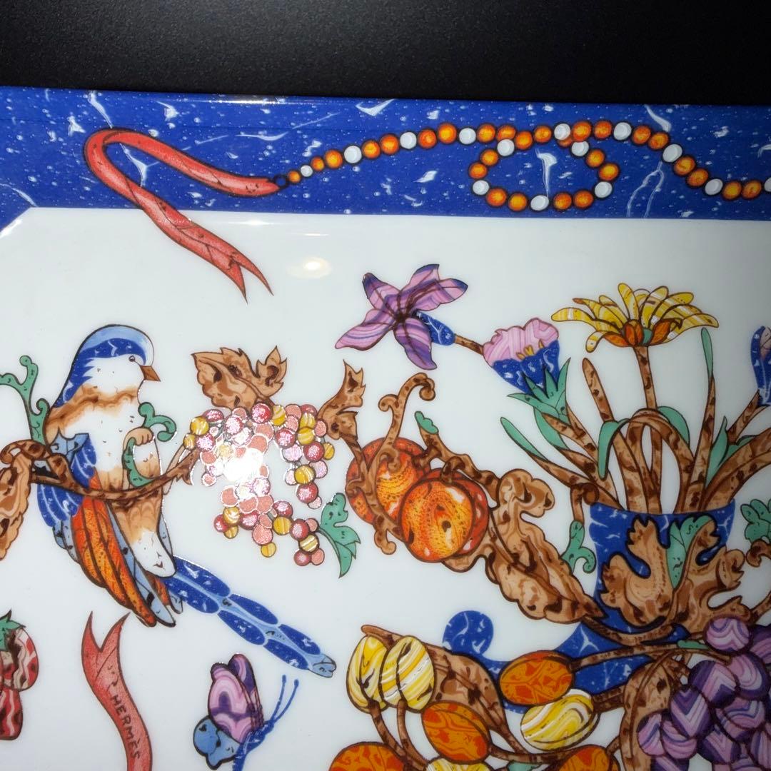 c*k様 エルメス　ピエールドリアン　果物と鳥のデザイン　アンティーク　皿　プレ