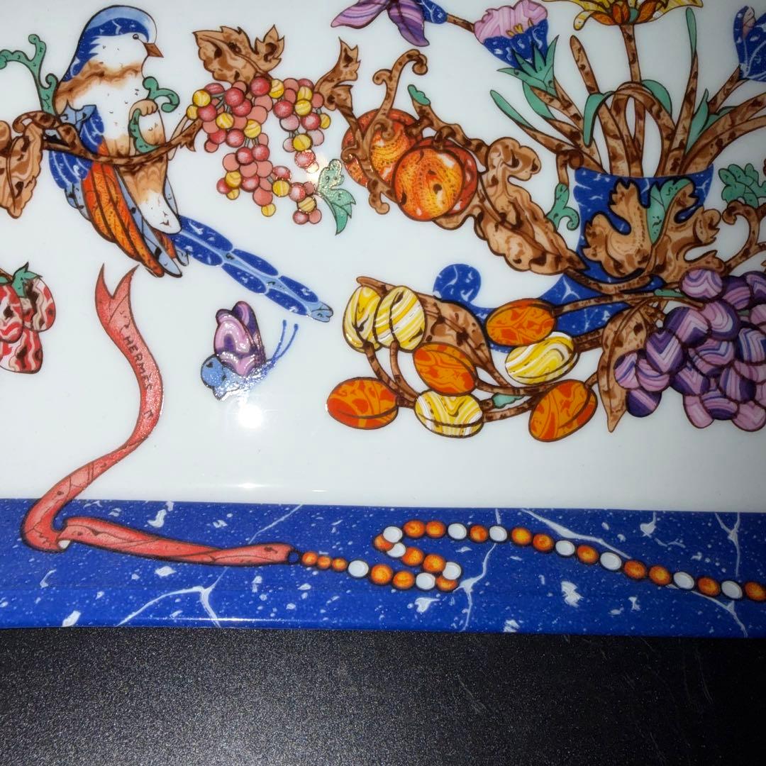 c*k様 エルメス　ピエールドリアン　果物と鳥のデザイン　アンティーク　皿　プレ