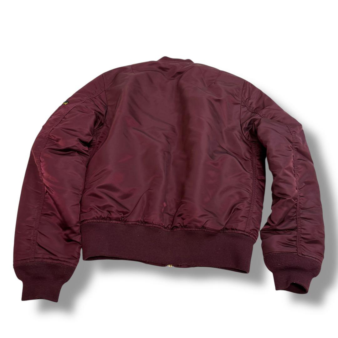 美品　alpha 1900 MA-1 フライトジャケット ボルドー　ゴールド金具