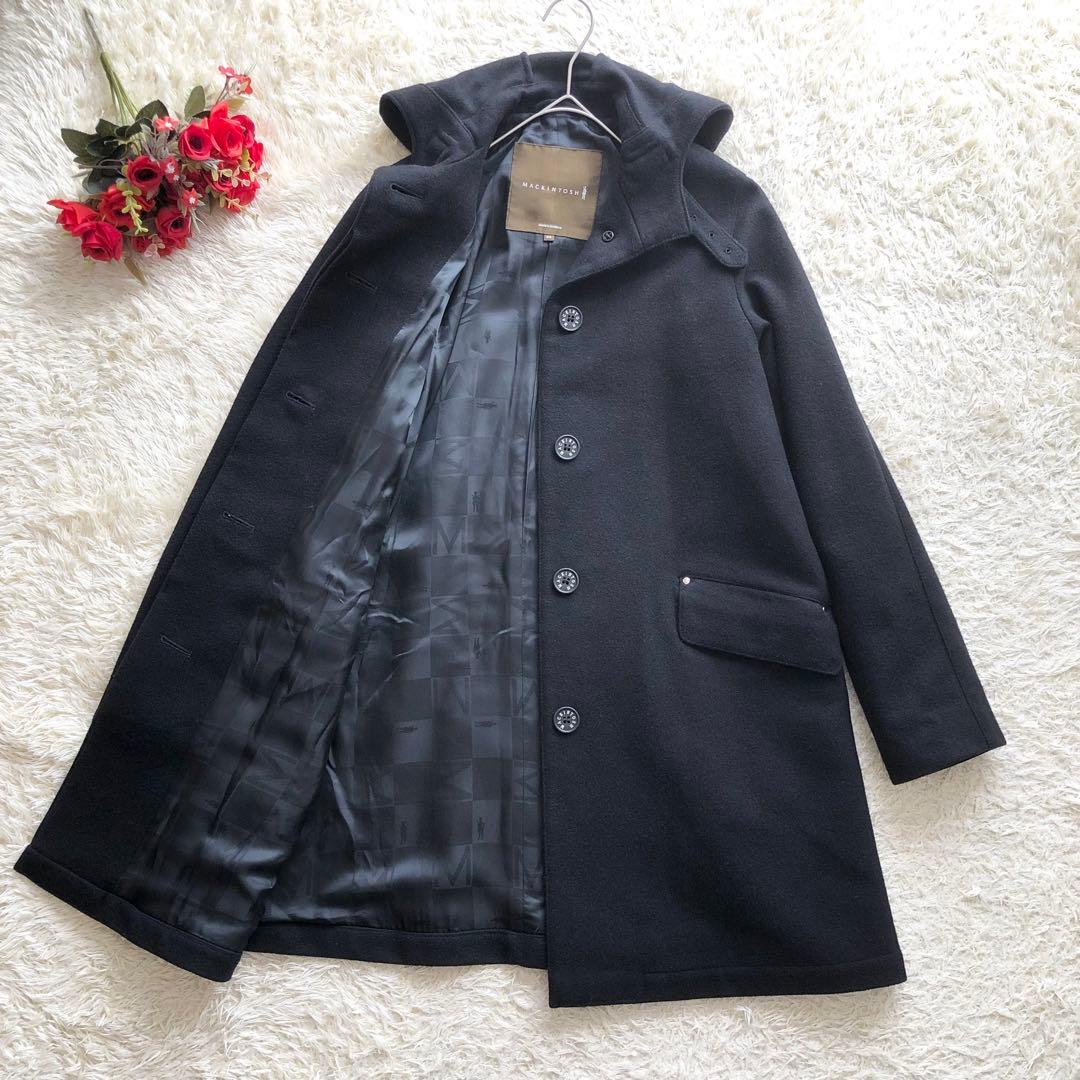 MACKINTOSH♪マッキントッシュ♪ウールコート　フード　スコットランド製