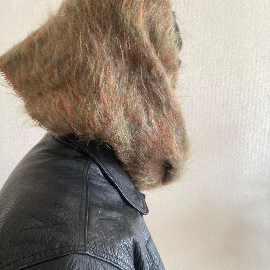 70’s Andrew Stewart モヘアマフラー 配色◎