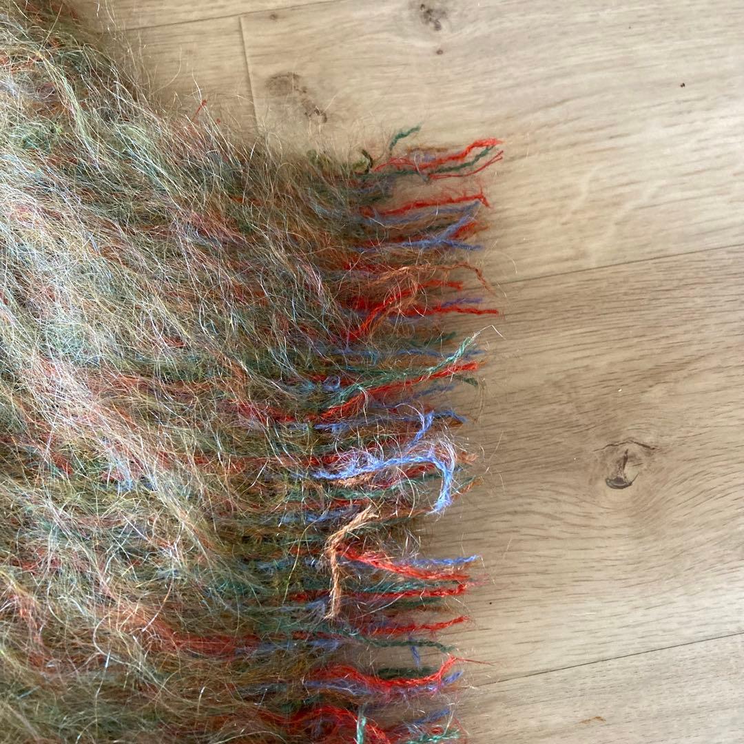 70’s Andrew Stewart モヘアマフラー 配色◎