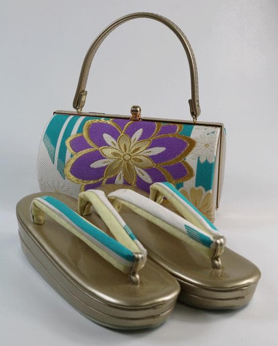 kon(๑╹ω╹๑ )kon　振袖用ゾーリバッグ　帯地　かかと高振袖　新品