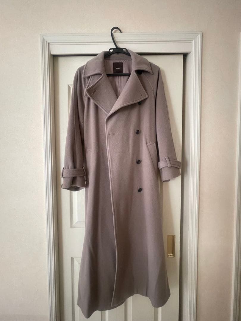 anuansウールトレンチコート（2023年限定カラー）カーキグレー Mサイズ