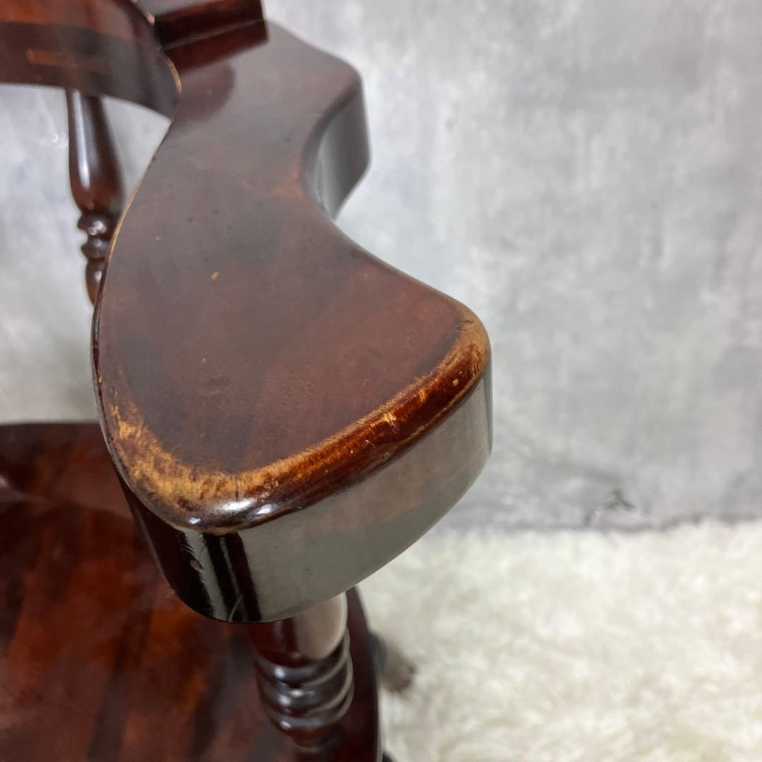 九州民芸家具 ミズメザクラ無垢 ウィンザーチェア 肘付き キャプテンチェア