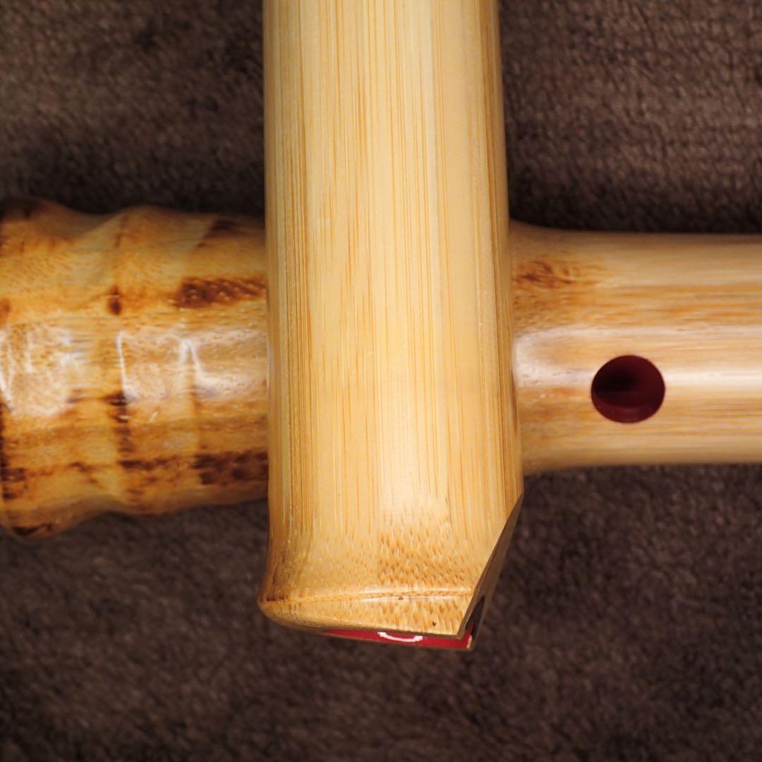 尺八 高級合竹曲管 蝴蝶 一尺五寸管(F管)