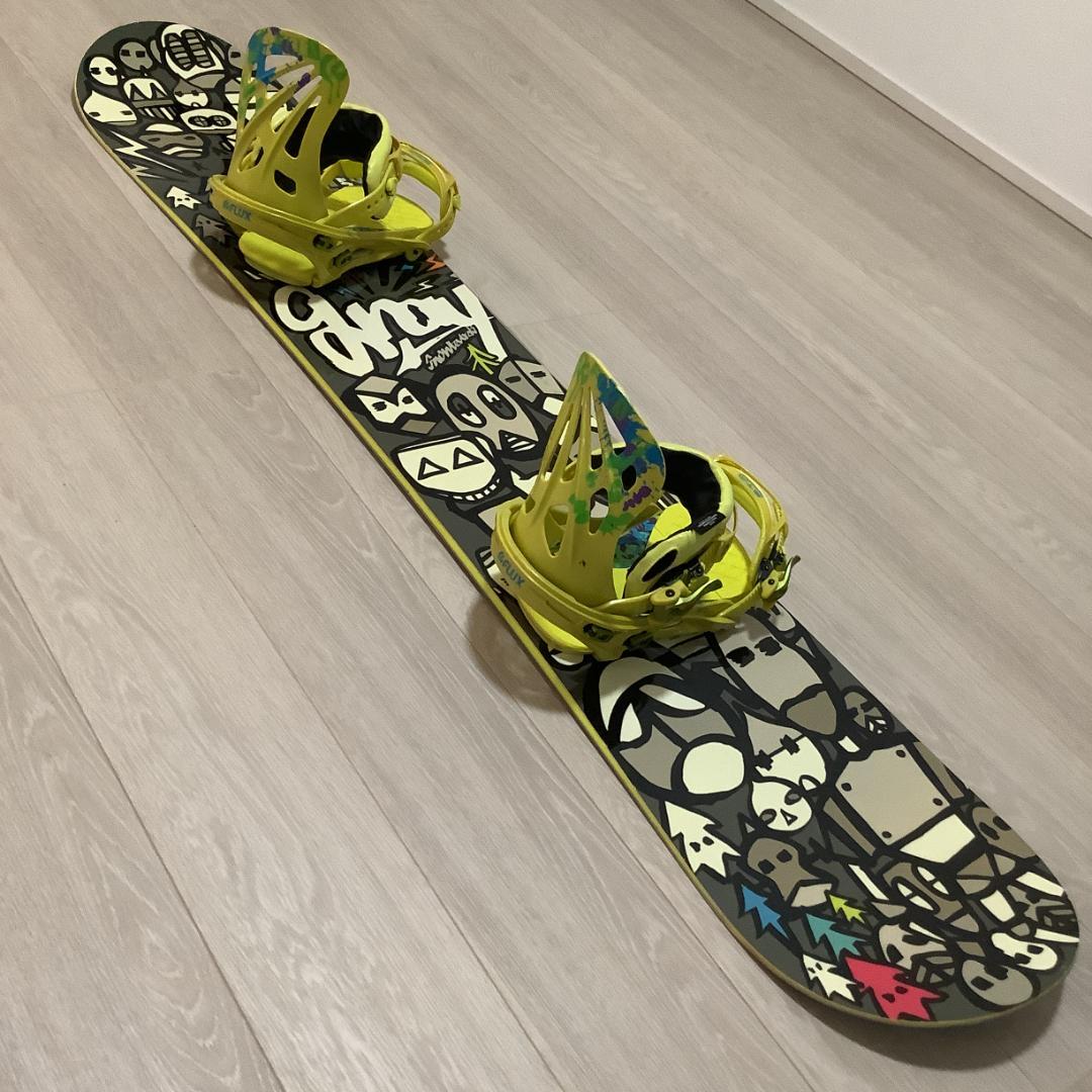 031GRAY FLUX メンズスノーボード初心者やグラトリ向きセット