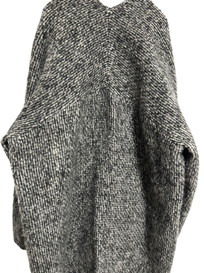 y*m様 ADAM ET ROPE ロングコート　モヘヤ混トップス　羽織　グレー