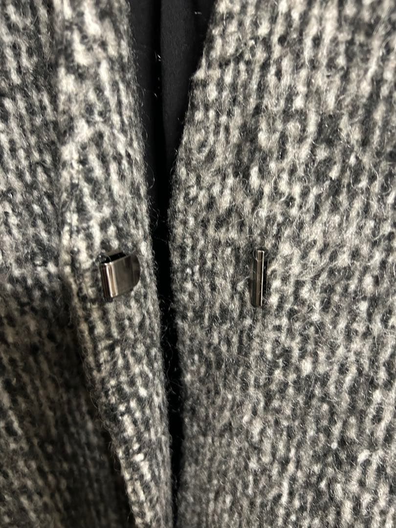 y*m様 ADAM ET ROPE ロングコート　モヘヤ混トップス　羽織　グレー