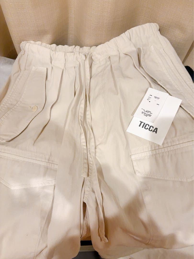 ticca 新品25AW商品 カーゴパンツ/TBEA-161 ベージュ