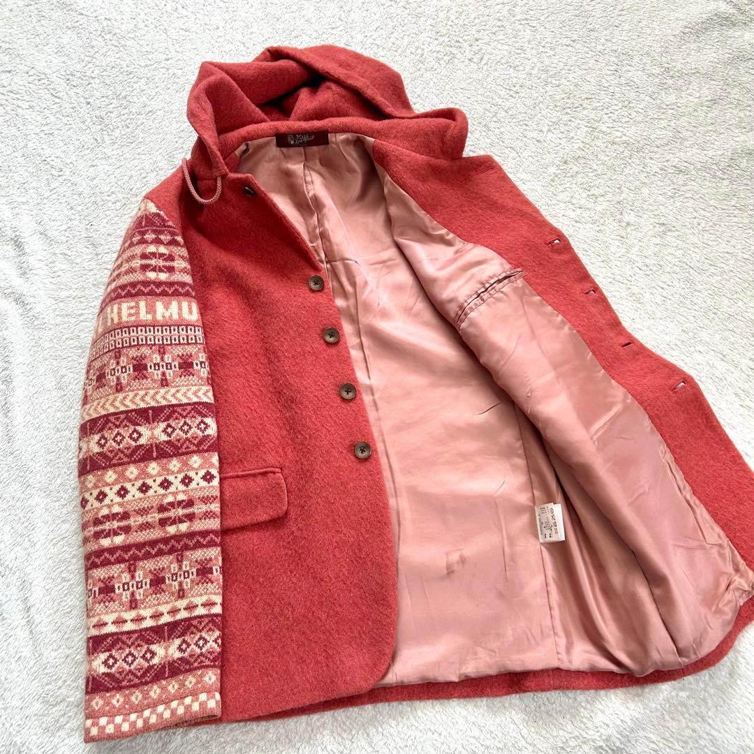 カールヘルム ジャガードニット袖 コート M ビンテージ