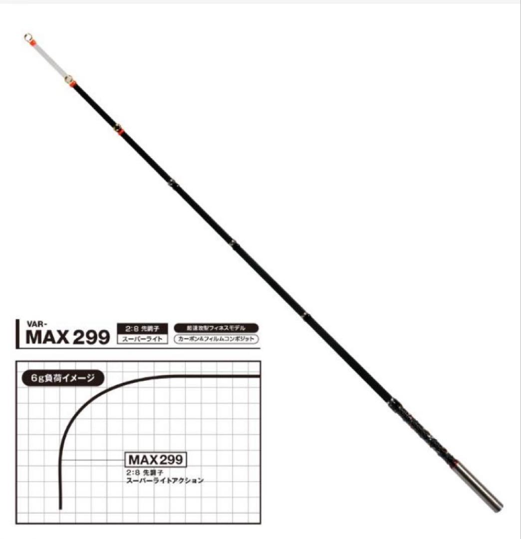 VARIVAS 299延長ワカサギ竿 2本セット 収納ケース付き