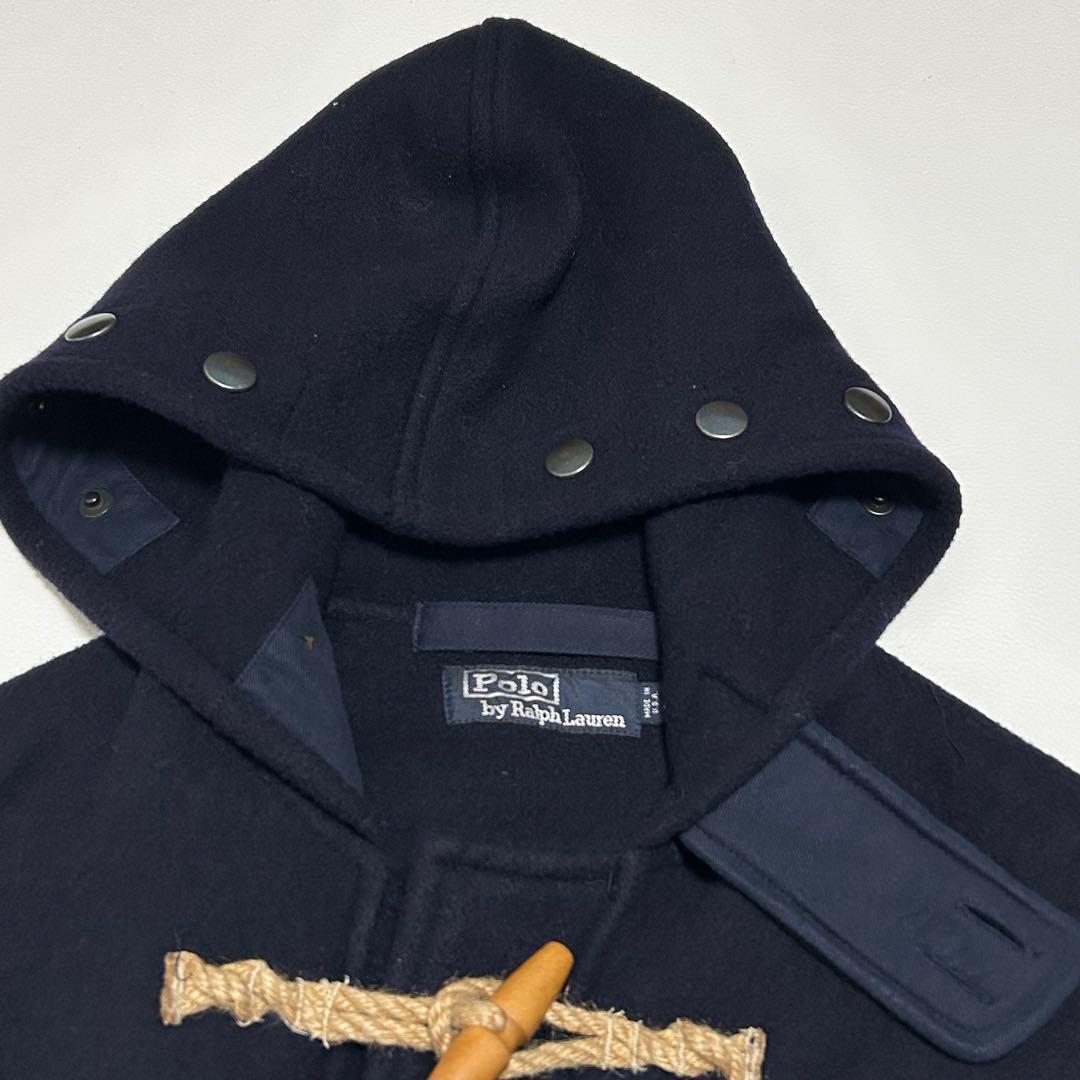 ✨希少 ポロバイラルフローレン USA製 ダッフルコート 黒 L