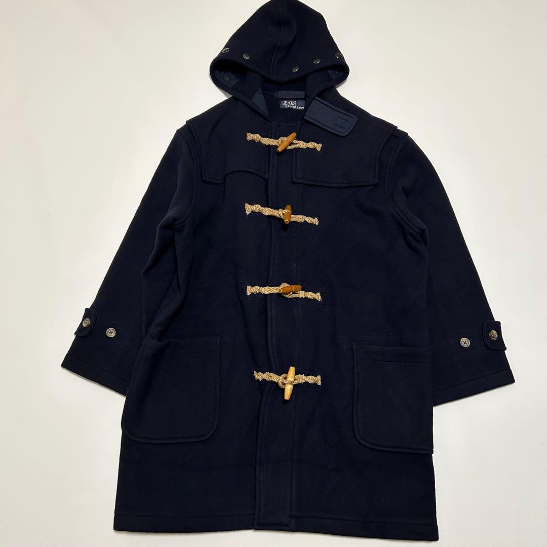 ✨希少 ポロバイラルフローレン USA製 ダッフルコート 黒 L