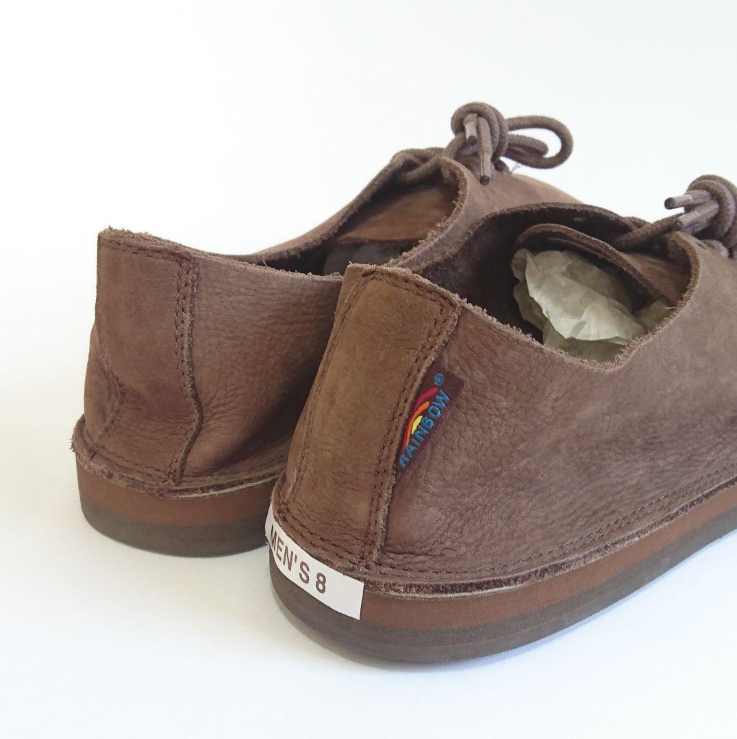 ようすけさん レインボーサンダル✨モカシュー US8 エスプレッソ ブラウン