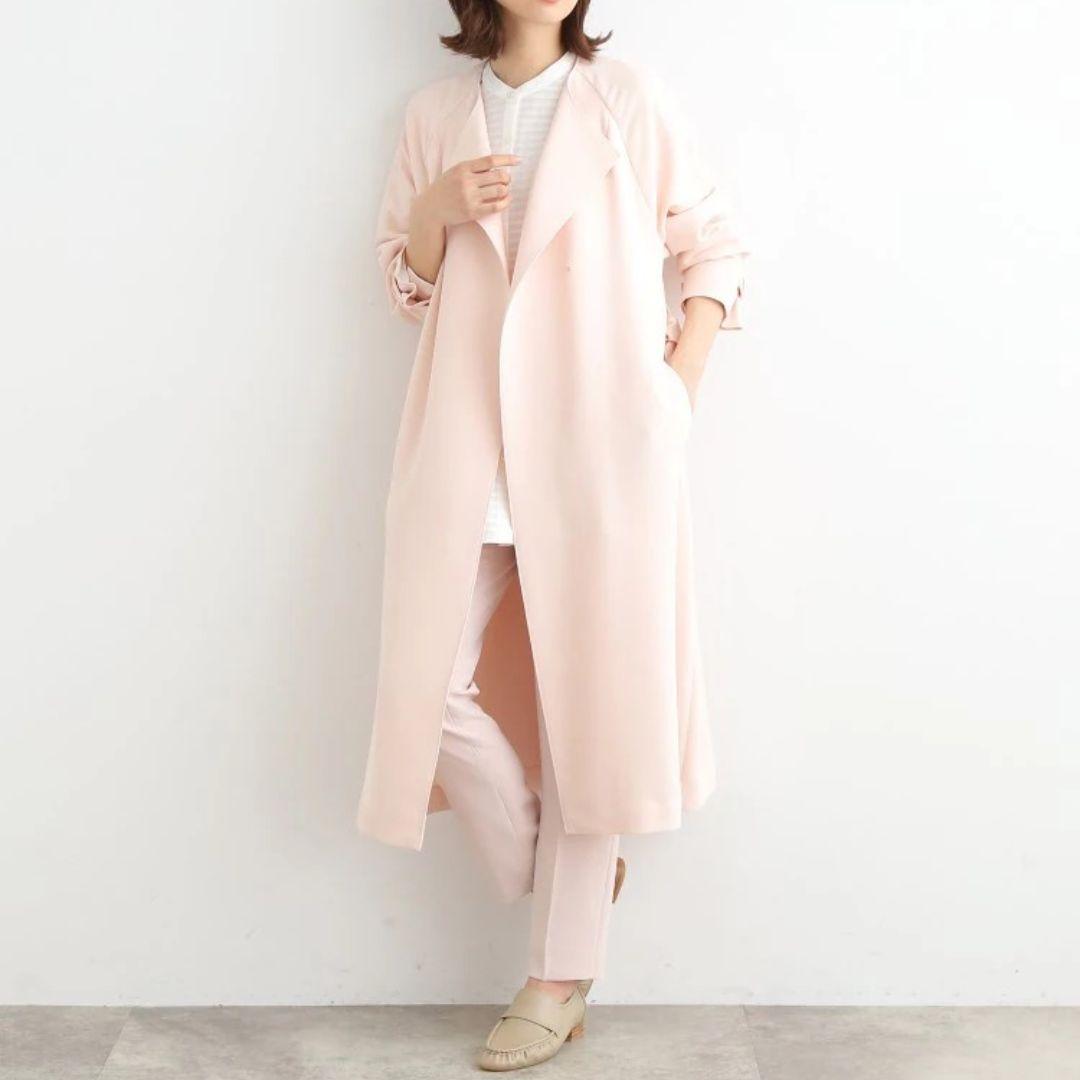 24AW／新品タグ付／INDIVI UVケア トレンチコート 大きいサイズ 15