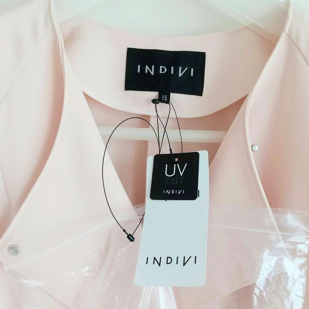 24AW／新品タグ付／INDIVI UVケア トレンチコート 大きいサイズ 15